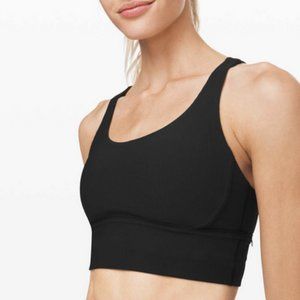 Lululemon Energy Bra *Long Line Texture Black sz8